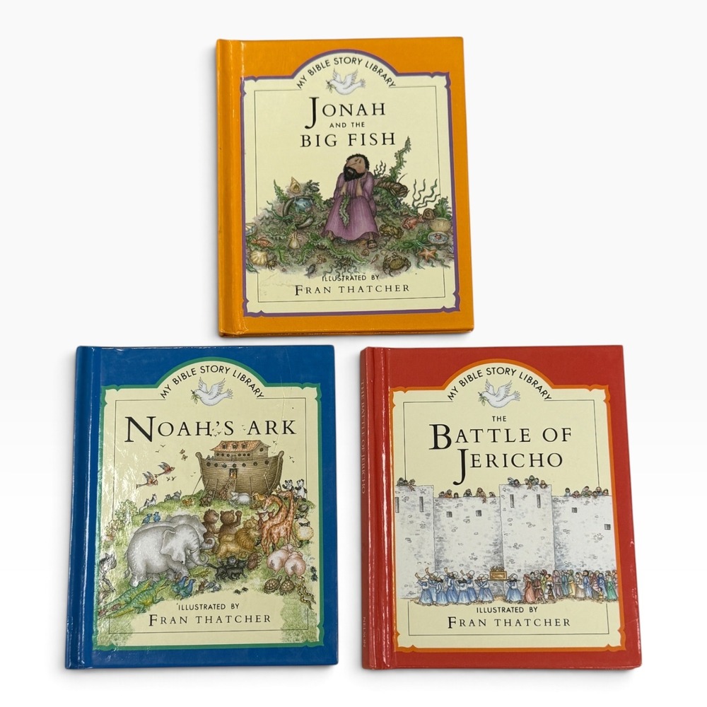 My Bible Story Library 3 Book Set Fran Thatcher Thomas Nelson Noah Jonah Jericho